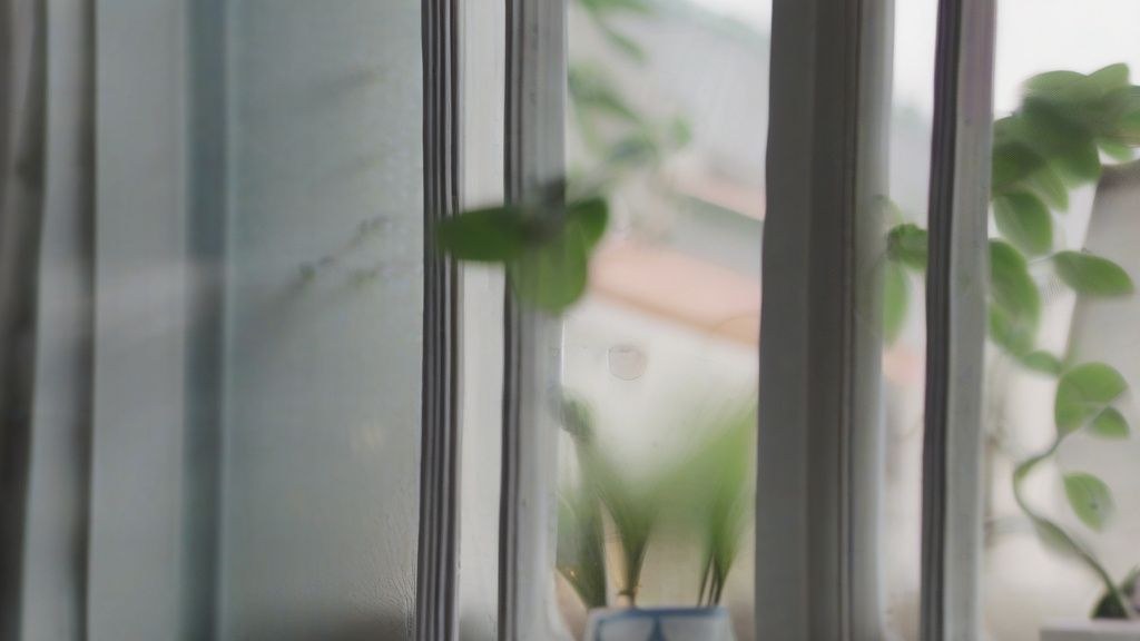 한국인 여성이 아침 햇살이 비치는 방 안에서 편안하게 명상하는 모습