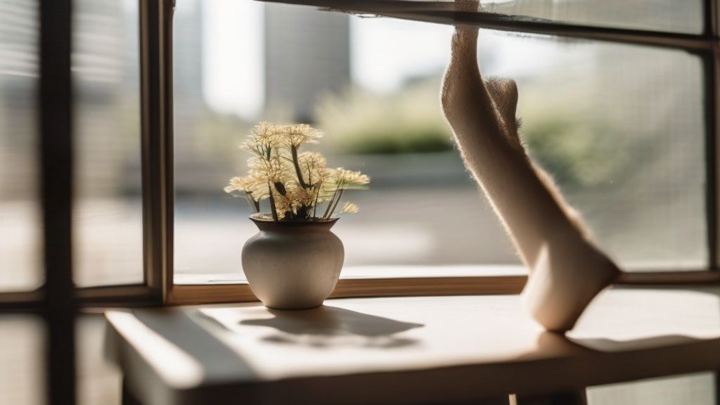 따뜻한 차 한 잔과 함께 책을 읽고 있는 한국인 여성의 손