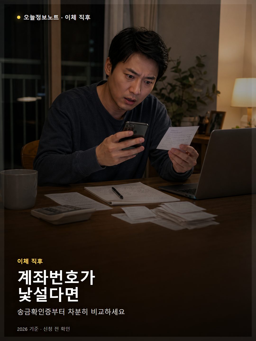 착오송금 반환지원 신청 전 모바일뱅킹 이체 내역 확인